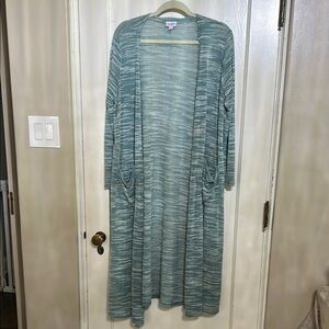 LuLaRoe Multicolor Lightweight Knit Fabric Duster